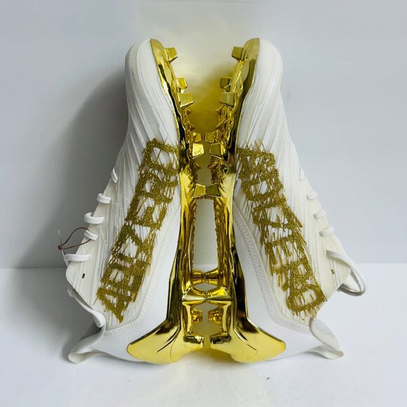 NEW Adidas Adizero Football Cleats GX5122 Size 13 White Gold